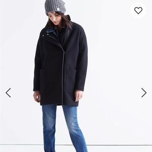 Madewell wool city grid coat